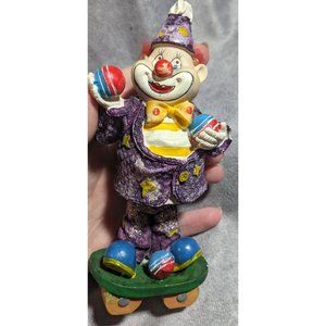 Vintage Juggling Clown Bobbling Figure